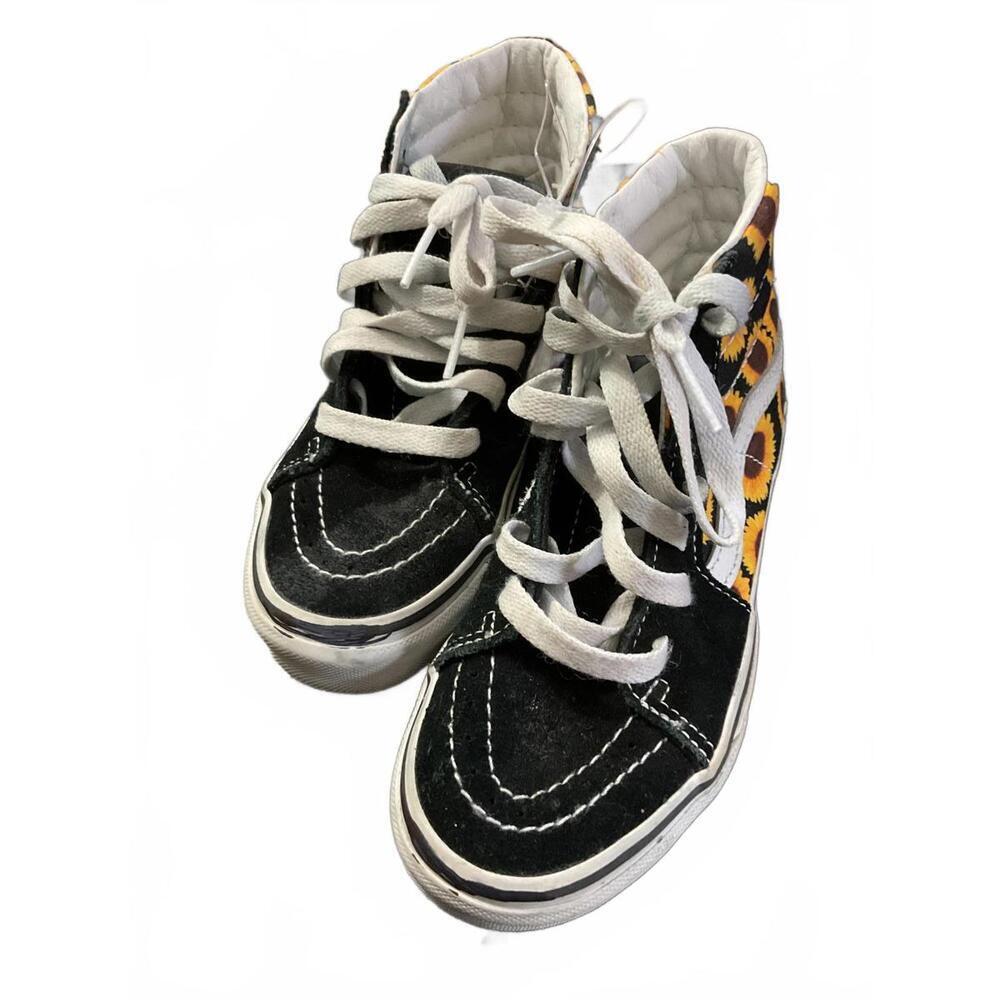 Vans High-Top Sneakers with Sunflower Print kids 12.5